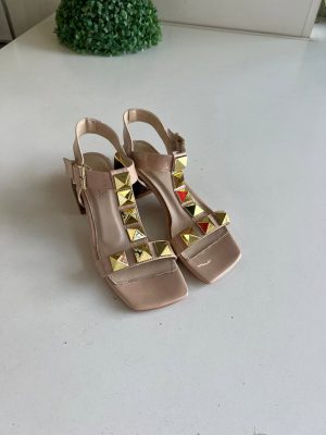 Sandale na manju štiklu 04 - Nude (36,37)
