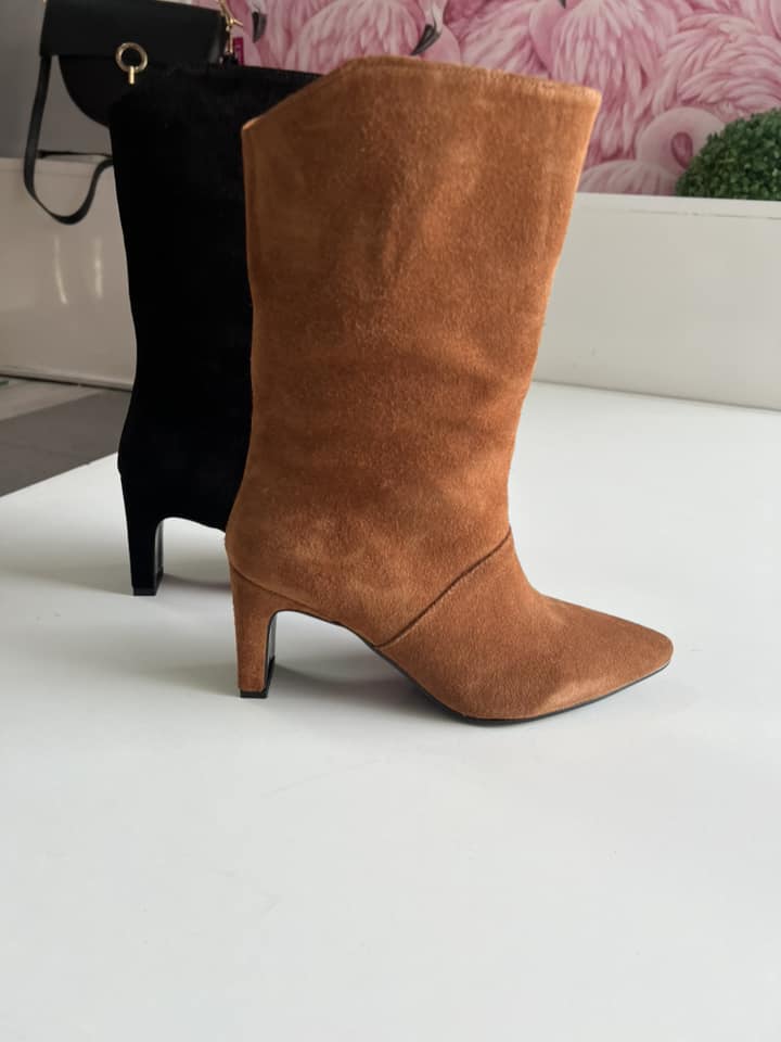 Čizme kratke štikla 03 - Kamel antilop (36-40) - Image 6