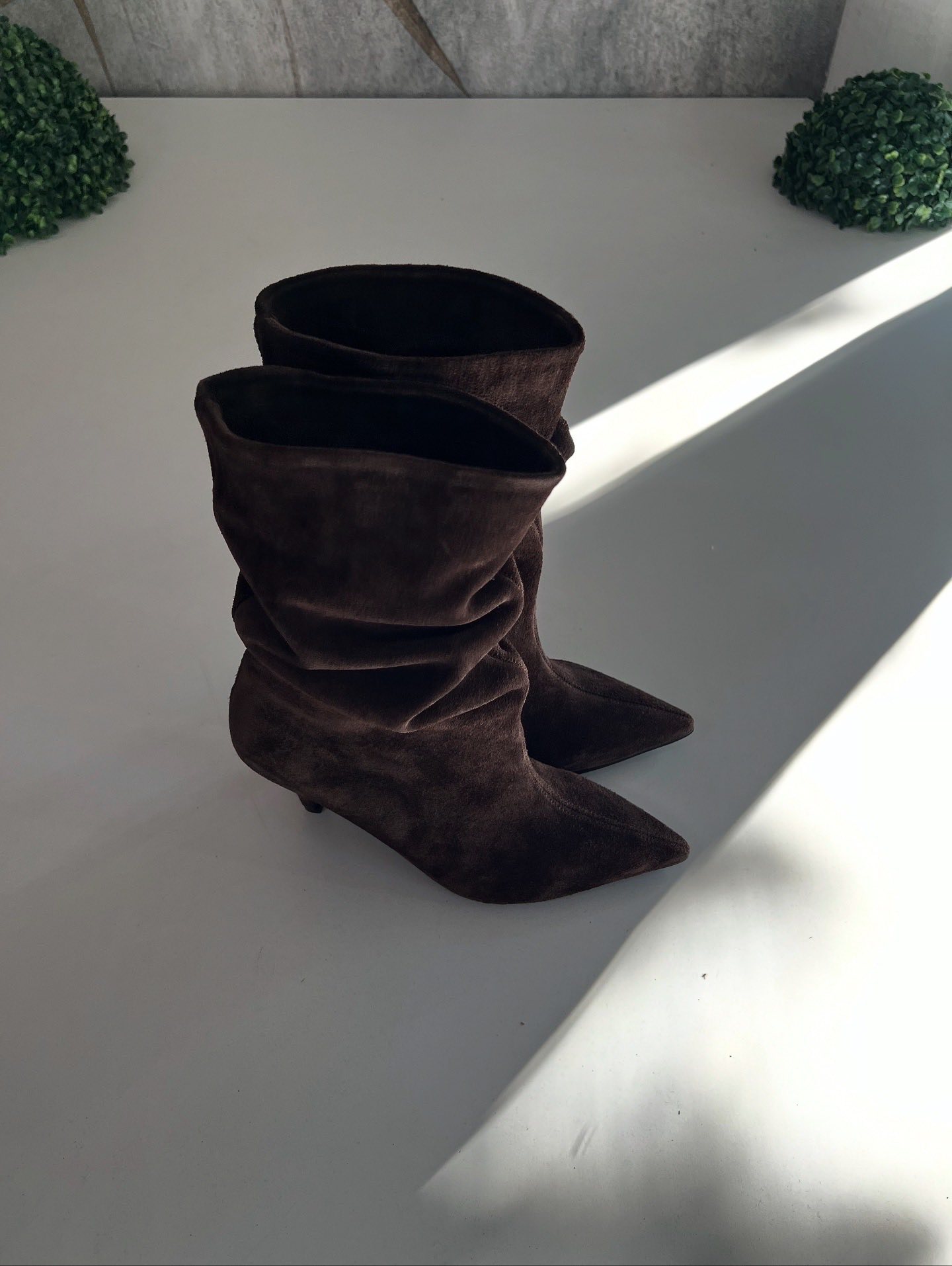 Čizme kratke štikla 01 - Braon (37) - Image 4