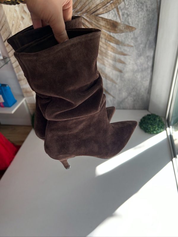 Čizme kratke štikla 01 - Braon (37) - Image 5
