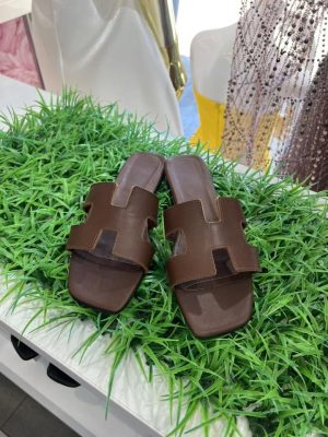 Papuče prirodna koža - Braon (36-40)