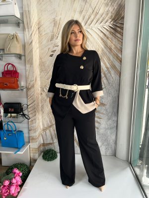 Komplet PLUS SIZE 19 - Crni (42-48)