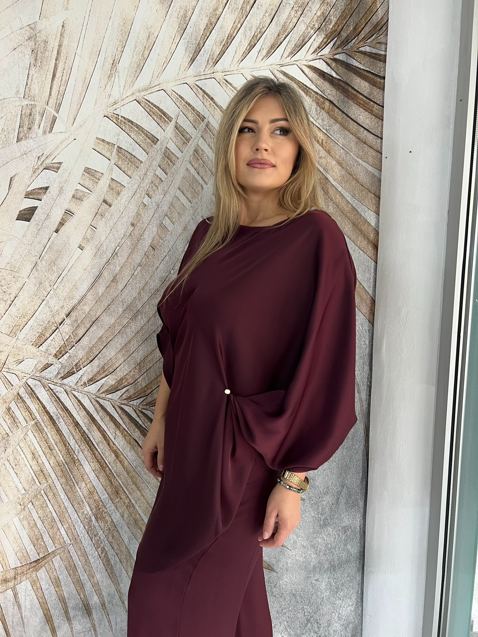 Komplet PLUS SIZE 18 - Saten bordo (44-50) - Image 12