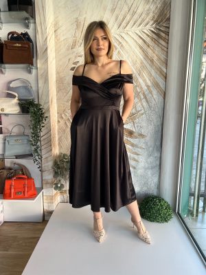 Haljina PLUS SIZE midi, crna (model 119)