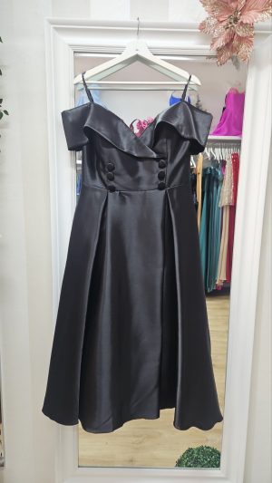 Midi haljina plus size sa naglašenim strukom