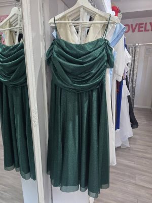 Haljina PLUS SIZE lepršava tamno zelena
