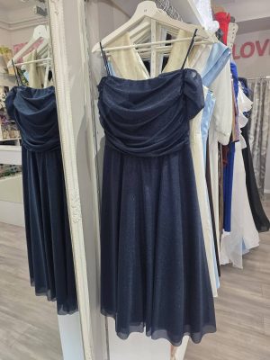 Haljina PLUS SIZE lepršava teget